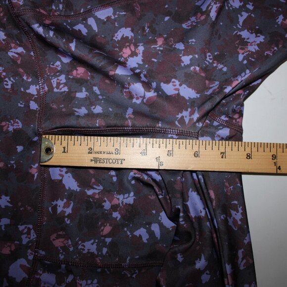 A Core $58 Sz S 27 Gray Purple Multi Color Pull On Poly Spandex AW Pant - Picture 13 of 14